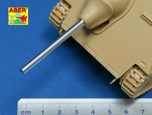 Aber Models German 75mm barrel for Hetzer - német 75 mm-es lövegcső