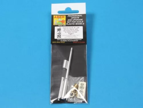 Aber Models German 88 mm Barrel with late muzzle for Tiger I late - német 88 mm-es, késői csőszájfékkel szerelt lövegcső