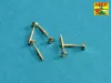 Aber Models Tank MG 34 tips barrels x 5 - MG 34 harckocsi-géppuska csővégek – 5 db