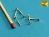 Aber Models Tank MG 34 tips barrels x 5 - MG 34 harckocsi-géppuska csővégek – 5 db
