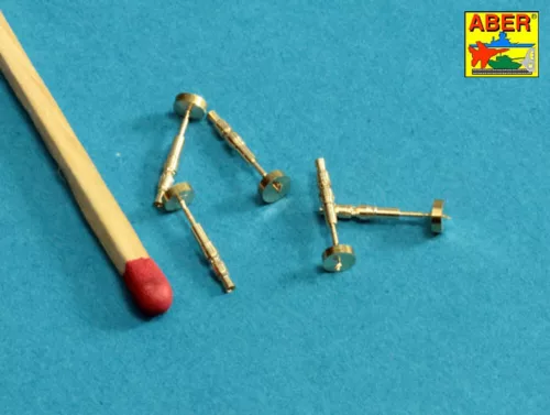 Aber Models Tank MG 34 tips barrels x 5 - MG 34 harckocsi-géppuska csővégek – 5 db