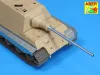 Aber Models 128mm gun barrel for Jagdtiger-Tamiya - 128 mm-es lövegcső
