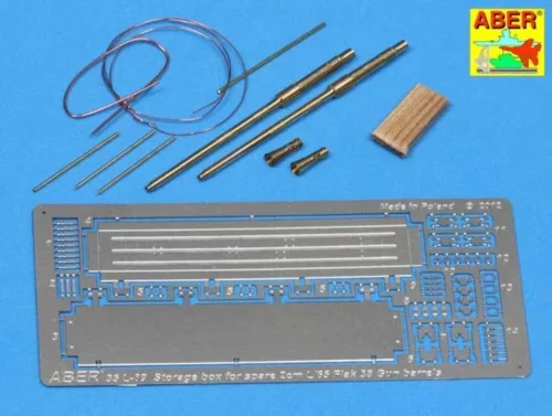 Aber Models Flak 38 barrels with storage box - Flak 38 lövegcső tárolódobozzal