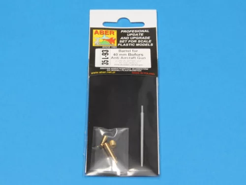 Aber Models Barrel for 40mm Bofors Anti Aircraft Gun - 40 mm-es Bofors légvédelmi ágyú – lövegcső
