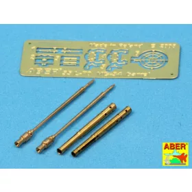   Aber Models Set of 2 barrels for German tank machine gun MG 34 with Panzermantel - német MG 34 harckocsi-géppuska – 2 cső páncélköpennyel