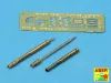 Aber Models Set of 2 barrels for German tank machine gun MG 34 with Panzermantel - német MG 34 harckocsi-géppuska – 2 cső páncélköpennyel