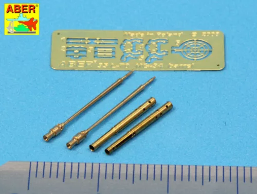 Aber Models Set of 2 barrels for German tank machine gun MG 34 with Panzermantel - német MG 34 harckocsi-géppuska – 2 cső páncélköpennyel