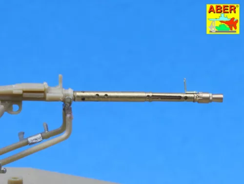 Aber Models Set of 2 barrels for German tank machine gun MG 34 with Panzermantel - német MG 34 harckocsi-géppuska – 2 cső páncélköpennyel
