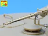 Aber Models Set of 2 barrels for German tank machine gun MG 34 with Panzermantel - német MG 34 harckocsi-géppuska – 2 cső páncélköpennyel