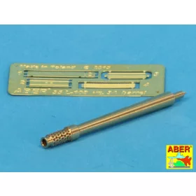   Aber Models 3,7cm KwK.34(t) or vz. 34 barrel for Pz.35(t) tank - 3,7 cm-es KwK 34(t) / vz. 34 harckocsi-lövegcső – Pz.35(t)-hez