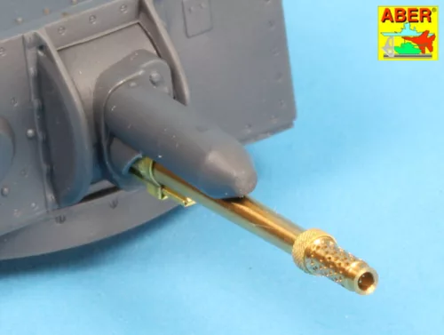 Aber Models 3,7cm KwK.34(t) or vz. 34 barrel for Pz.35(t) tank - 3,7 cm-es KwK 34(t) / vz. 34 harckocsi-lövegcső – Pz.35(t)-hez