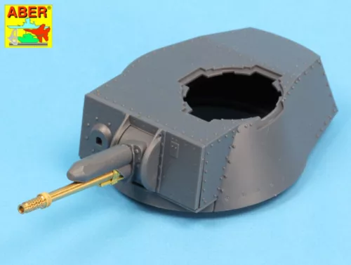 Aber Models 3,7cm KwK.34(t) or vz. 34 barrel for Pz.35(t) tank - 3,7 cm-es KwK 34(t) / vz. 34 harckocsi-lövegcső – Pz.35(t)-hez