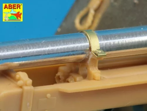 Aber Models Barrel for 17pdr A/T Gun with ball muzzle brake - 17pdr páncéltörő ágyú gömb alakú csőszájfék – lövegcső