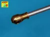 Aber Models Barrel for 17pdr A/T Gun with ball muzzle brake - 17pdr páncéltörő ágyú gömb alakú csőszájfék – lövegcső