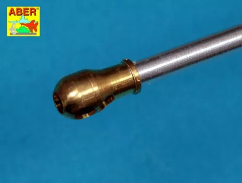 Aber Models Barrel for 17pdr A/T Gun with ball muzzle brake - 17pdr páncéltörő ágyú gömb alakú csőszájfék – lövegcső