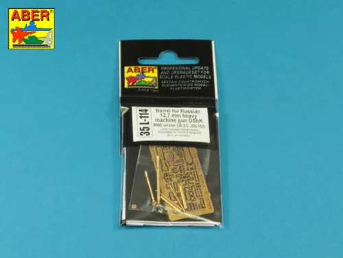 Aber Models orosz 12,7 mm-es DShK nehézgéppuska-cső – második világháborús változat, JS-2/JS-3/ISU-152-höz