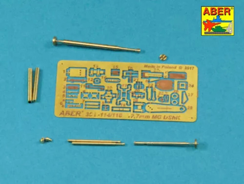 Aber Models orosz 12,7 mm-es DShK nehézgéppuska-cső – második világháborús változat, JS-2/JS-3/ISU-152-höz