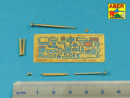 Aber Models orosz 12,7 mm-es DShK nehézgéppuska-cső – második világháborús változat, JS-2/JS-3/ISU-152-höz