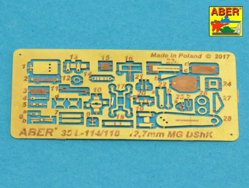 Aber Models orosz 12,7 mm-es DShK nehézgéppuska-cső – második világháborús változat, JS-2/JS-3/ISU-152-höz