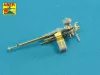 Aber Models orosz 12,7 mm-es DShK nehézgéppuska-cső – háború utáni változat, T-54/55 és BTR-60 APC járművekhez