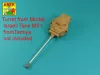 Aber Models 105mm D1504 L/44 barrel with muzzle brake for Sherman M51 - 105 mm-es D1504 L/44 csőszájfékkel szerelt lövegcső