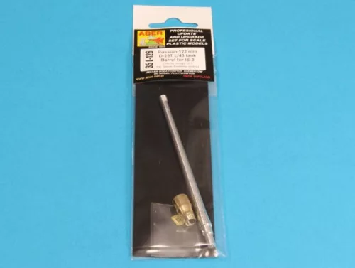 Aber Models Russian 122mm D-25T tank barrel for IS-3 - orosz 122 mm-es D-25T harckocsi-lövegcső – IS-3-hoz