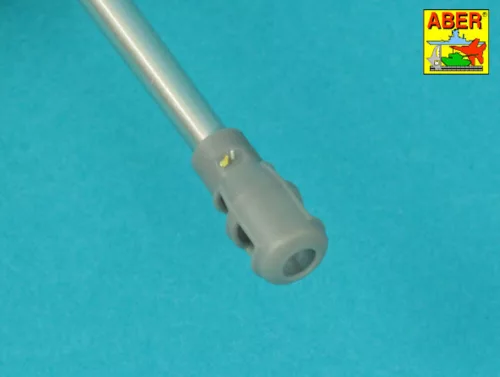 Aber Models Russian 122mm D-25T tank barrel for IS-3, with 3D Muzzle brake - orosz 122 mm-es D-25T harckocsi-lövegcső 3D nyomtatott csőszájfékkel – IS-3-hoz