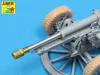 Aber Models Late barrel MK2 with muzzle brake to British 25 pdr - késői lövegcső MK2 – késői csőszájfék