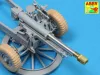 Aber Models Late barrel MK2 with muzzle brake to British 25 pdr - késői lövegcső MK2 – késői csőszájfék