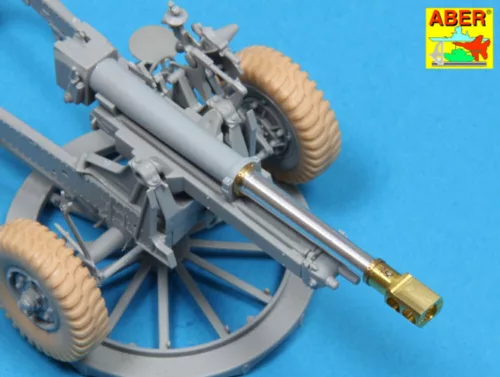 Aber Models Late barrel MK2 with muzzle brake to British 25 pdr - késői lövegcső MK2 – késői csőszájfék