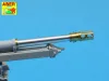Aber Models Late barrel MK2 with muzzle brake to British 25 pdr - késői lövegcső MK2 – késői csőszájfék