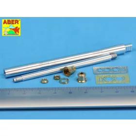   Aber Models Barrel for German Nashorn with 8,8cm Pak 43/1 - német Nashorn 8,8 cm-es Pak 43/1 – lövegcső