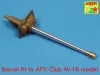 Aber Models U.S 76 mm M1A2 barrel for Sherman - U.S 76 mm-es M1A2 lövegcső
