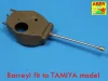 Aber Models U.S 76 mm M1A2 barrel for Sherman - U.S 76 mm-es M1A2 lövegcső