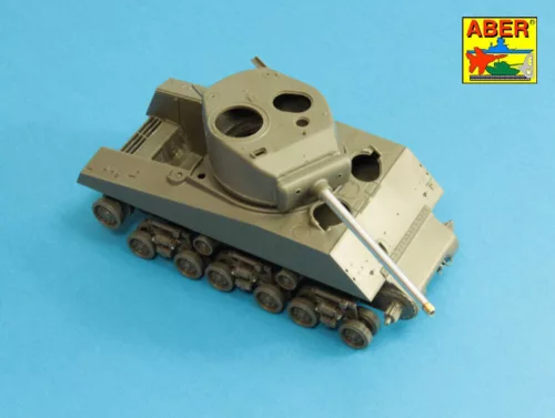 Aber Models 76 mm barrel with protector for Sherman M4 - 76 mm-es protector lövegcső