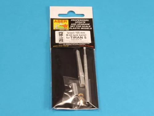 Aber Models Israeli 105 mm M-68 tank barrel for TIRAN 5-Variant A - izraeli 105 mm-es M68 harckocsi-lövegcső – Tiran 5 A változathoz