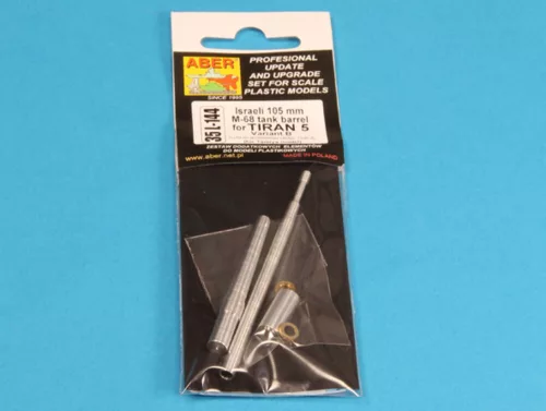 Aber Models Israeli 105 mm M-68 tank barrel for TIRAN 5-Variant B - izraeli 105 mm-es M68 harckocsi-lövegcső – Tiran 5 B változathoz