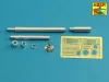 Aber Models 125mm 2A46M-5 Barrel for Russian Tank T-90 & T-90A - 125 mm-es 2A46M-5 harckocsi-lövegcső – orosz T-90 és T-90A harckocsikhoz