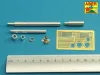 Aber Models 125mm 2A46M-5 Barrel for Russian Tank T-90 & T-90A - 125 mm-es 2A46M-5 harckocsi-lövegcső – orosz T-90 és T-90A harckocsikhoz