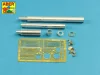 Aber Models 125mm 2A46M-4 Barrel for Russian Tank T-80U; T-80UM; T-80UD & Ukrainian T-84 - 125 mm-es 2A46M-4 harckocsi-lövegcső – T-80U, T-80UM, T-80UD és ukrán T-84 harckocsikhoz