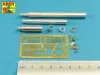 Aber Models 125mm 2A46M-4 Barrel for Russian Tank T-80U; T-80UM; T-80UD & Ukrainian T-84 - 125 mm-es 2A46M-4 harckocsi-lövegcső – T-80U, T-80UM, T-80UD és ukrán T-84 harckocsikhoz