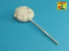 Aber Models 125mm 2A46M-2 Barrel for Russian Tank T-72B1;T-90; T-80B; T-80BV; T-80BVD - 125 mm-es 2A46M-2 harckocsi-lövegcső – T-72B1, T-90, T-80B, T-80BV és T-80BVD harckocsikhoz