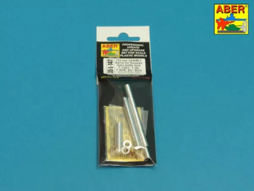 Aber Models 125mm 2A46M-2 Barrel for Russian Tank T-72B1;T-90; T-80B; T-80BV; T-80BVD - 125 mm-es 2A46M-2 harckocsi-lövegcső – T-72B1, T-90, T-80B, T-80BV és T-80BVD harckocsikhoz