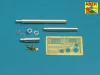 Aber Models 125mm 2A46M-2 Barrel for Russian Tank T-72B1;T-90; T-80B; T-80BV; T-80BVD - 125 mm-es 2A46M-2 harckocsi-lövegcső – T-72B1, T-90, T-80B, T-80BV és T-80BVD harckocsikhoz