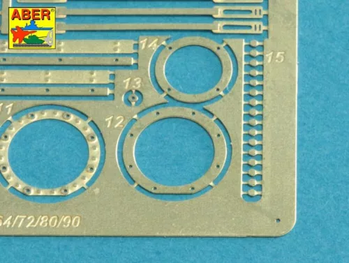 Aber Models 125mm 2A46M Barrel for Russian Tank T-72M1 & T-64A/B - 125 mm-es 2A46M harckocsi-lövegcső – T-72M1 és T-64A/B harckocsikhoz