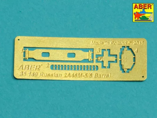 Aber Models 125mm 2A46M-5/6 Barrel for Russian Tank T-72B3; T-90S/MS - 125 mm-es 2A46M-5/6 harckocsi-lövegcső – T-72B3 és T-90S/MS harckocsikhoz