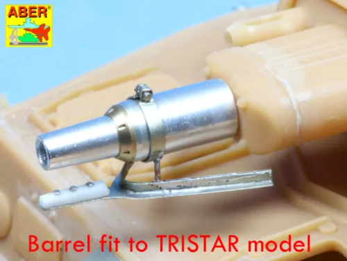 Aber Models 75mm KwK 37 L/24 barrel for Pz Kpfw III - 75 mm-es KwK 37 L/24 lövegcső