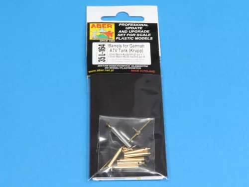 Aber Models Barrels for German WWI A7V Tank - fegyvercső-készlet