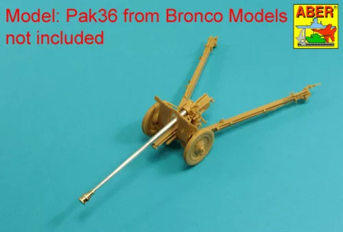 Aber Models Barrel for German 76,2mm Pak 36(r) Anti-tank Gun - német 76,2 mm-es Pak 36(r) páncéltörő ágyú – lövegcső