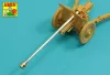 Aber Models Barrel for German 76,2mm Pak 36(r) Anti-tank Gun - német 76,2 mm-es Pak 36(r) páncéltörő ágyú – lövegcső
